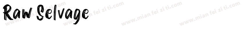 Raw Selvage字体转换